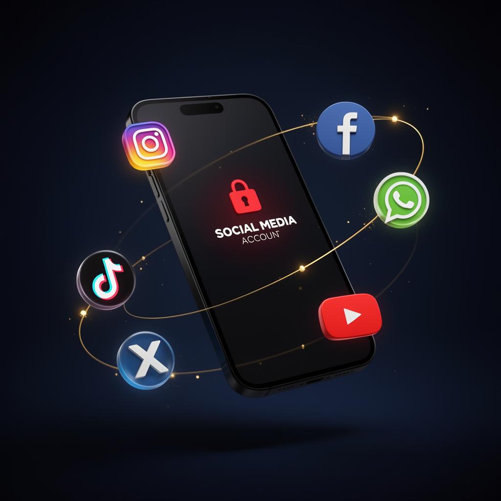 Conta de rede social bloqueada